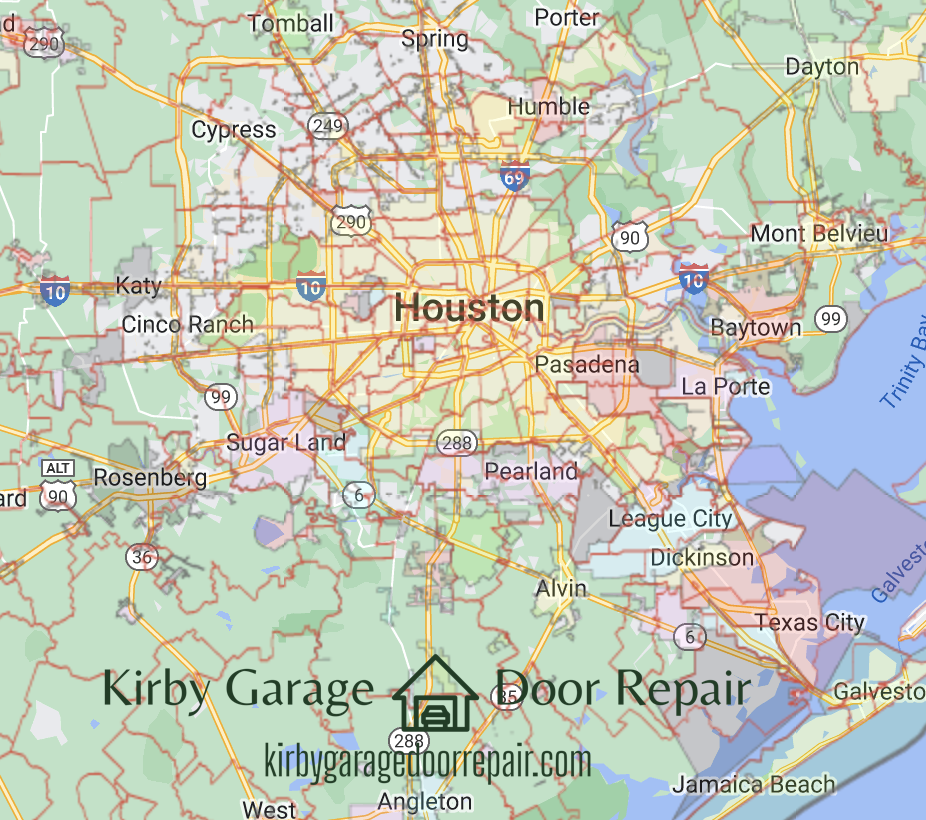 kirbygaragedoorrepair.com_houston_texas_zip_code_map